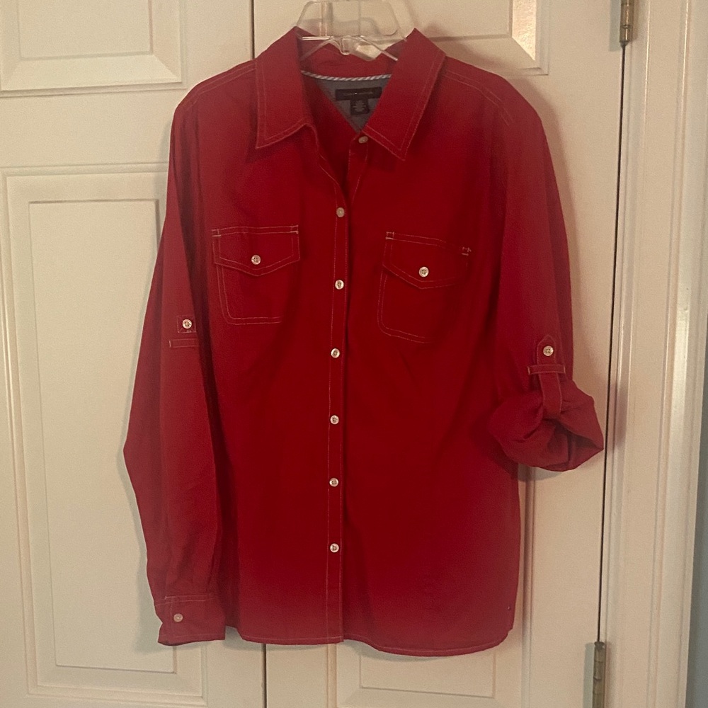 Classic Red Tommy Hilfiger Women’s Shirt